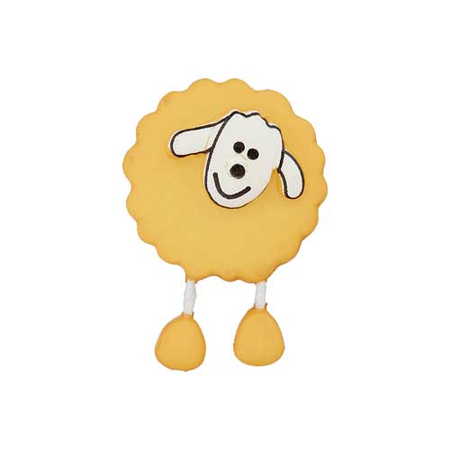 447470180038 - Sheep Button - Yellow